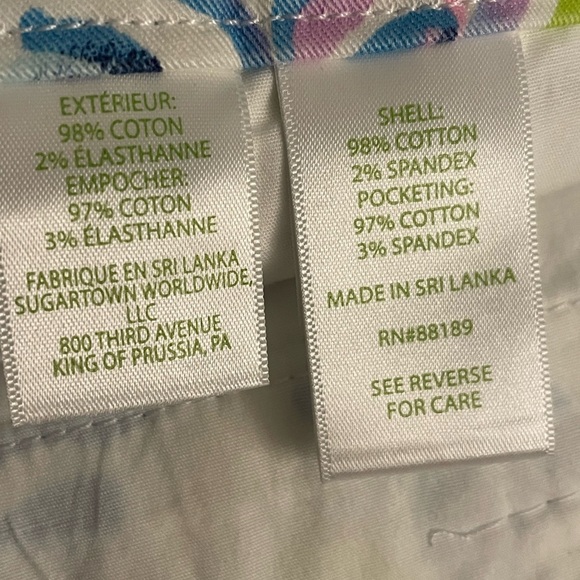 Lilly Pulitzer Callahan Stretch Short Resort White Shell Beach Size 6 - Picture 5 of 7